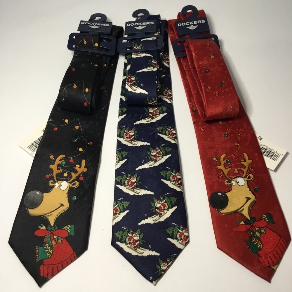 Dockers Holiday Tie Lot NWT